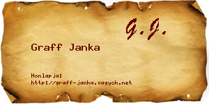 Graff Janka névjegykártya